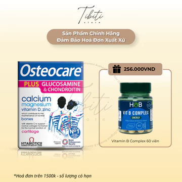 Vitamin Canxi Vitabiotics Osteocare Plus Glucosamine 60 viên