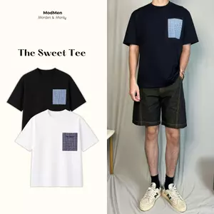 Áo Thun Nam Ngắn Tay Cotton Form Regular Phối Túi Caro Thêu Dễ Phối Đồ The Sweett Teee MODMEN