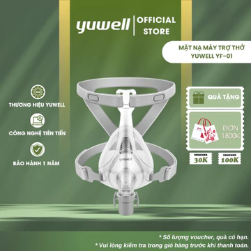 Mặt Nạ Máy Trợ Thở Toàn Phần Yuwell YF-01 Fullface Mask | Đệm Silicon Mềm | CPAP BiPAP - Chính Hãng