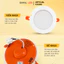 Đèn LED âm trần Duhal 7W 9W 12W 15W mặt tròn, nguồn liền ánh sáng trắng/vàng/trung tính Duhal - KDPT