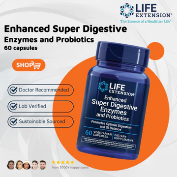 Viên nang Life Extension 10 loại Enzym tiêu hóa hỗ trợ tiêu hóa thực vật