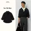 Áo Sơ Mi Nam Form Rộng Tay Dài Màu Đen Phối Túi Form Oversize Double Pocket Shirt MODMEN