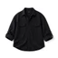 Áo Sơ Mi Nam Form Rộng Tay Dài Màu Đen Phối Túi Form Oversize Double Pocket Shirt MODMEN