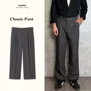 Quần Âu Nam Ống Suông Form Đứng Dễ Phối Đồ Phong Cách Thanh Lịch Classic Wide Leg Pant MODMEN
