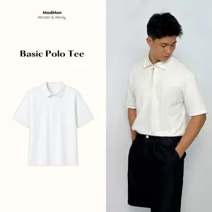 Áo Polo Form Suông Cổ Đứng Chất Liệu Cotton Cá Sấu Dễ Phối Quần Âu Hoặc Jeans Basic Polo Tee MODMEN