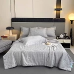 Bộ Chăn Ga Gối Lụa Trơn Sang Trọng, Chất Phi Lụa Mềm Mướt Thoáng Mát Hàng Nhập Khẩu Mang Lại Cảm Giác Thoải Mái Dễ Chịu — ảnh 5