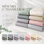Bộ Chăn Ga Gối Lụa Trơn Sang Trọng, Chất Phi Lụa Mềm Mướt Thoáng Mát Hàng Nhập Khẩu Mang Lại Cảm Giác Thoải Mái Dễ Chịu — ảnh 2
