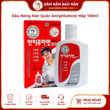 Dầu xoa bóp hàn quốc / Dầu Nóng Hàn Quốc Antiphlamine, Hộp 100ml [Mẫu mới nhất]
