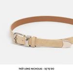 Thắt lưng nam Leonardo Nicholas da bò công nghiệp phong cách Western mạnh mẽ bản 2.5cm — ảnh 5