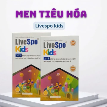 Men Vi Sinh LiveSpo Kids 10 Ống x 5ml - Hỗ Trợ Giảm Rối Loạn Tiêu Hóa, Cân Bằng Hệ Vi Sinh