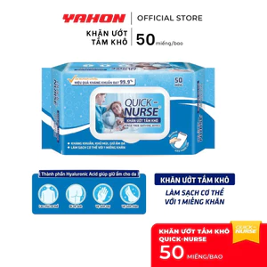 Khăn Giấy Ướt Tắm Khô Let-green 50 miếng/bao