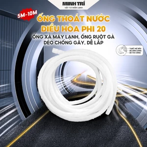 5m -10m Ống Thoát Nước Điều Hòa Phi 20 – Ống Xả Máy Lạnh, Ống Ruột Gà Dẻo Chống Gãy, Dễ Lắp