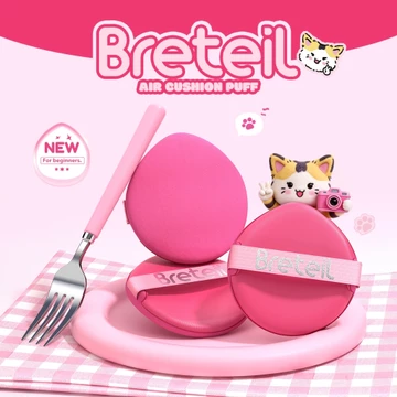 MAANGE×Breteil Bông mút trang điểm mút trang điểm mềm mại, dụng cụ trang điểm đa năng dùng cho phấn phủ dạng bột 51144