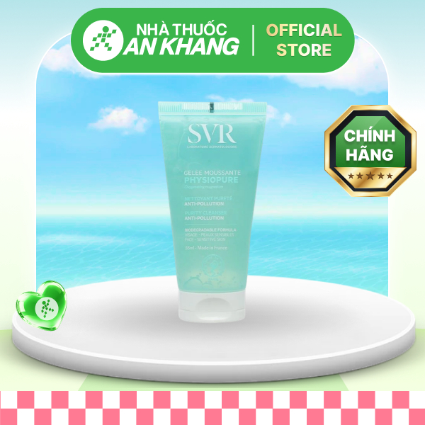Gel rửa mặt SVR Physiopure Gelee Moussante làm sạch da cho da nhạy cảm tuýp 55ml [Nhà Thuốc An Khang - Chính Hãng 100%]