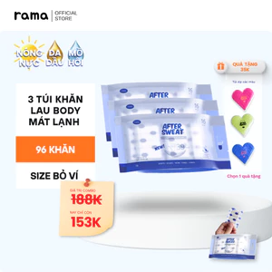 MUA 3 TẶNG 1 QUÀ (Tự chọn) - Khăn khử mùi cơ thể mát lạnh RAMA After Sweat
