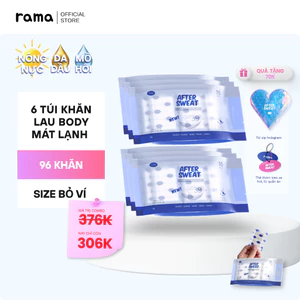 MUA 6 TẶNG 2 QUÀ - Khăn khử mùi cơ thể mát lạnh RAMA After Sweat