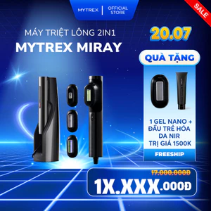 Máy triệt lông & chăm sóc da 2in1 trang bị công nghệ IPL và DPL cao cấp nhất - Mytrex Miray