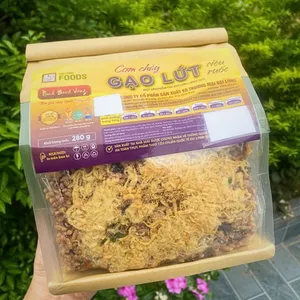 Combo 3 gói cơm cháy GẠO LỨT SIÊU RUỐC ninh bình vàng - Túi 280g | Đồ ăn vặt Snack Foods