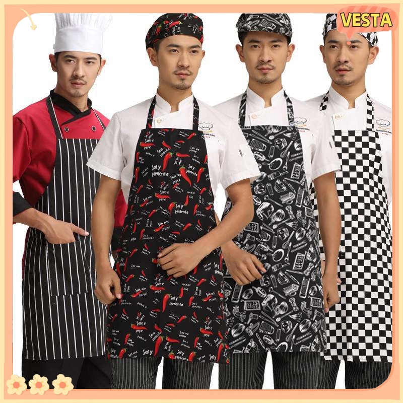 Tạp dề đầu bếp có thể điều chỉnh được, quần yếm bồi bàn chống thấm nước và chống dầu