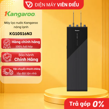 Máy Lọc Nước RO Kangaroo KG10S16N3 Nóng Lạnh 10 Lõi Purion CoolJet Tủ Đứng [FREESHIP NGHỆ AN]