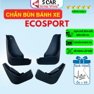 Chắn Bùn xe Ford Ecosport 2014-2024 - Bộ 4 tấm Ngăn bùn đất bắn lên xe, Tặng Kèm ốc vít