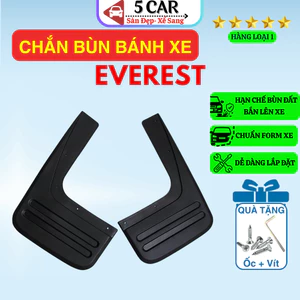 Chắn Bùn xe FORD EVEREST 2006-2015 - Bộ 2 tấm (bánh sau) Ngăn bùn đất bắn lên xe, Tặng Kèm ốc vít
