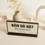 Bảng gỗ "Bàn đã đặt - reserved" loại để bàn có chân đế lắp ráp decor trang trí bàn tiệc nhà hàng nhỏ gọn tiện dụng