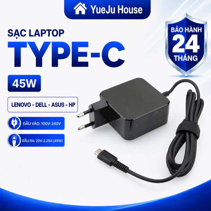 Sạc dùng cho Laptop Asus sạc Asus Type C, sạc Asus vivobook cenbook Expert ProArt chân type c 45W