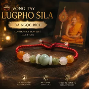 Vòng Tay Đá Ngọc Bích Lungpho – Mẫu Dáng Tròn Cổ Điển, Dễ Đeo Cả Ngày