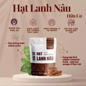 Hạt Lanh Hữu Cơ C'lavie 200g – Dinh Dưỡng Thực Dưỡng, Hạt Làm Bánh, Làm Sữa, Ăn Dặm