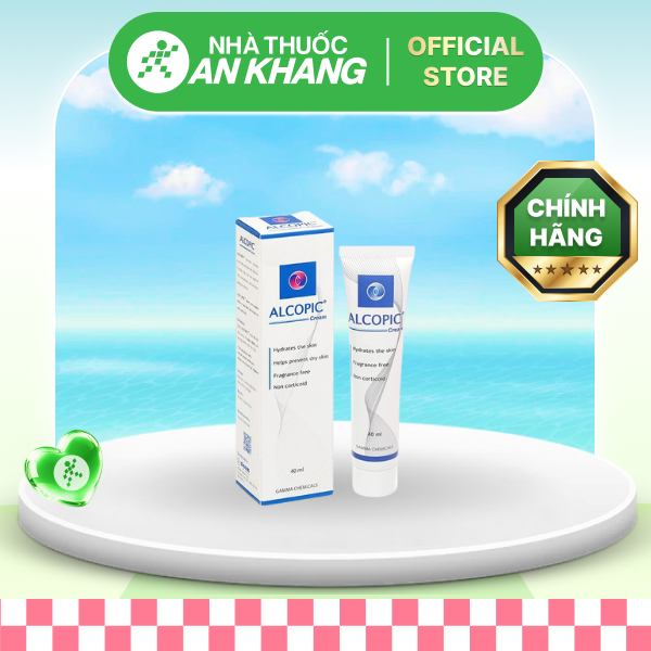 Kem Alcopic giảm cảm giác ngứa, rát, đau do viêm da cơ địa tuýp 40ml [Nhà Thuốc An Khang - Chính Hãng 100%]