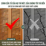 Tủ giày gỗ tự nhiên thông thoáng chống bụi Phong Cách Tối Giản Tiết Kiệm Diện Tích tủ giày 2 3 4 cửa — ảnh 5