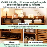 Tủ giày gỗ tự nhiên thông thoáng chống bụi Phong Cách Tối Giản Tiết Kiệm Diện Tích tủ giày 2 3 4 cửa — ảnh 7