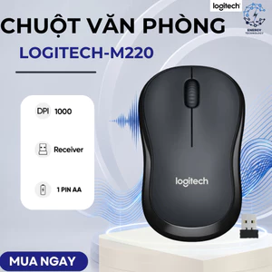 Chuột Không Dây logitechh M220(Chính Hãng) USB 2.4Ghz, Hỗ trợ DPI 1000I,Giảm Ồn 90%[ Hàng Thanh Lý]