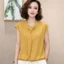 Áo Trung Niên Nữ Cổ Nơ Thanh Lịch Chất Vải Đũi Tơ Hàn Mềm Mát (TN04)