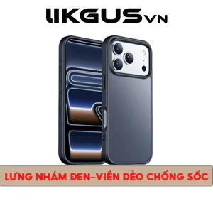 Ốp Lưng Nhám Chống Vân Tay-Chống Ố-Chống Sốc 2M LIKGUSVN Cho Điện Thoại IPseries11-12-13-14-15-16-17