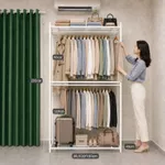 [ Kho sào kệ cho shop] Giá kê treo quần áo 2 tầng xào, 3 tầng kệ. Khung xào sắt treo quần áo sơn tĩnh điện VNS-024 — ảnh 5
