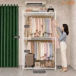 [ Kho sào kệ cho shop] Giá kê treo quần áo 2 tầng xào, 3 tầng kệ. Khung xào sắt treo quần áo sơn tĩnh điện VNS-024 — ảnh 1