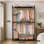 [ Kho sào kệ cho shop] Giá kê treo quần áo 2 tầng xào, 3 tầng kệ. Khung xào sắt treo quần áo sơn tĩnh điện VNS-024 — ảnh 6