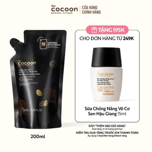 Túi Refill - Tẩy da chết cơ thể cà phê Đắk Lắk Cocoon cho làn da mềm mại và rạng rỡ 200ml