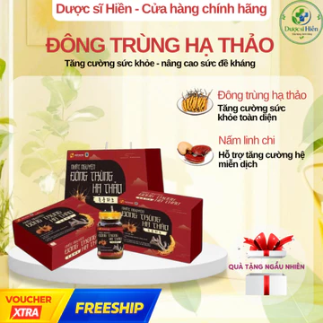 Viên Uống Đông Trùng Hạ Thảo Linh Chi , Betaglucan ,Hỗ Trợ Ngon Miệng, Ngủ Ngon, Tăng Cường Sức Đề Kháng - Hộp 60 viên