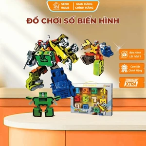 Đồ chơi Robot Biến Hình + Quà tặng, Bộ Số Biến Hình 0 1 2 3 4 5 6 7 8 9 - Robot Số - Đồ Chơi Trẻ Em Thông Minh