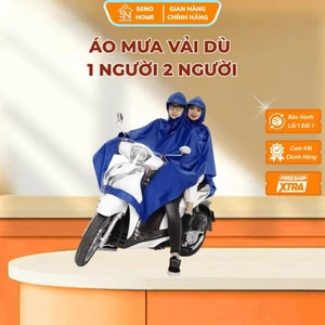 Áo Mưa Đi Xe Máy 1 Người Và 2 Người, Có Lỗ Xỏ Gương Cánh Dơi Choàng Vải Dù Cao Cấp Chống Rách,Chống Nước