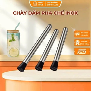 Chày Dầm Pha Chế Cao Cấp Chày Giã Chanh Nghiền Đá Đa Năng Cho Cocktail & Trà Sữa 20-25cm