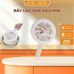 Rây Lọc Siêu Mịn Tay Cầm PP Trắng – Lưới Mịn, Dễ Vệ Sinh, Đa Năng