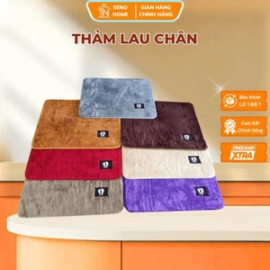 💦💦Thảm Lau Chân Len Mịn Siêu Thấm Hút – Thảm Chùi Chân Trải Sàn, Đế Cao Su Chống Trơn Trượt SENOHOME