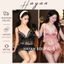 HT33 Bộ ngủ 2s sexy cổ xẻ croptop kèm ĐỆM LÓT,đồ ngủ lụa phối ren mặc nhà tôn dáng HT33