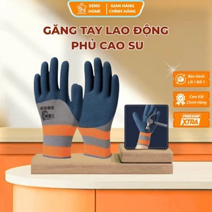 🖐 Combo10 Đôi Găng Tay Bảo Hộ Lao Động Chống Mài Mòn, Găng Sơn, Găng Tay Lao Động Phủ Cao Su T888. SENOHOME