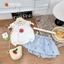 Đồ bé gái Hàn Quốc, Set đồ cá tính cho bé gái, Đồ bộ bé gái áo sát nách cotton mix chân váy xoè 8-30kg Sunny Kids