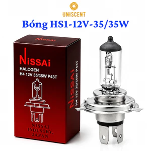 Bóng Đèn Xe Máy Halogen HS1/ Bóng Đèn H4-12v-35/35W Bóng Đèn Xe Máy Cos/ Pha HS1 NISSAI